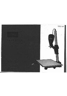 Minox Enlarger manual. Camera Instructions.